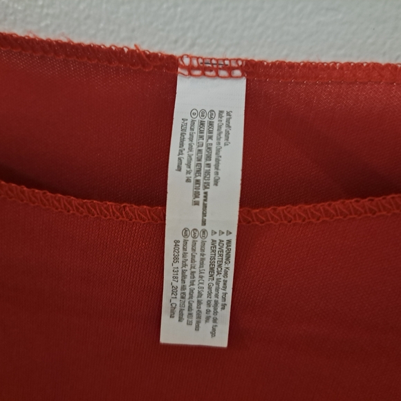 Red Long Sleeve Jagged Hem Costume Dress – Girls Medium (8–10) - Picture 2 of 4